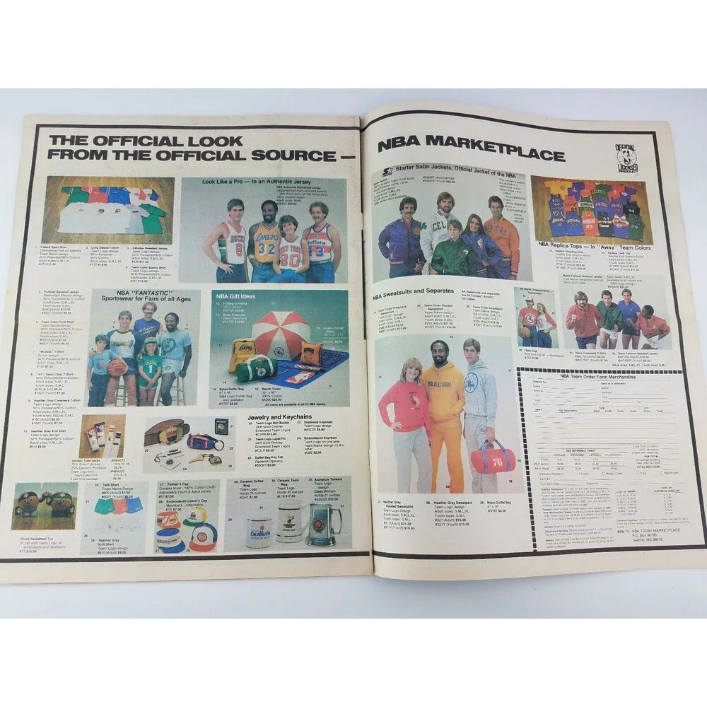 RARE 1983 NBA Today Newspaper Magazine Basketball Detroit Pistons BAD BOYS 80s